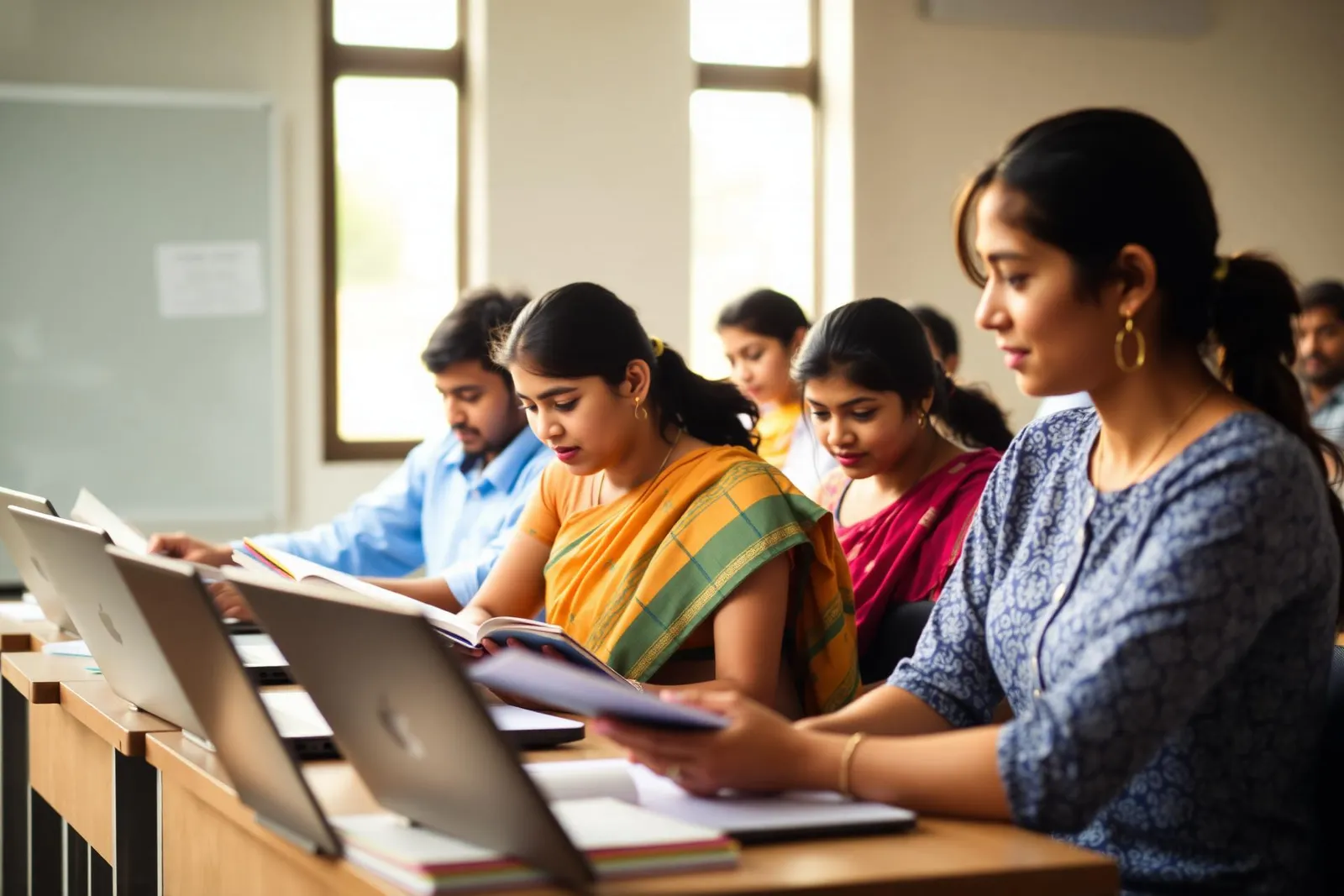 Students learning